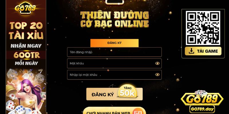 Hướng dẫn đăng ký tham gia GO789 chi tiết với 4 bước